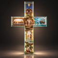 Illuminated Cross – Life of Jesus