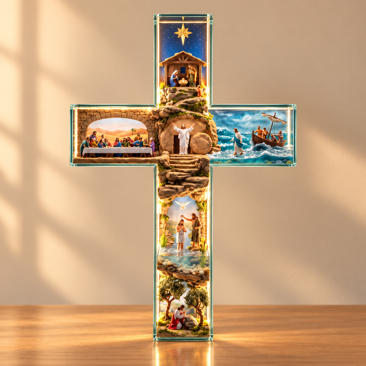 Cross in daylight